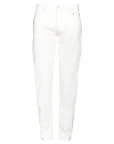 Siviglia Man Jeans White Size 36 Organic Cotton, Elastane