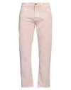 Siviglia Man Pants Antique Rose Size 32 Cotton, Elastane In Pink