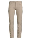 Siviglia Man Pants Beige Size 33 Cotton, Elastane In Gray