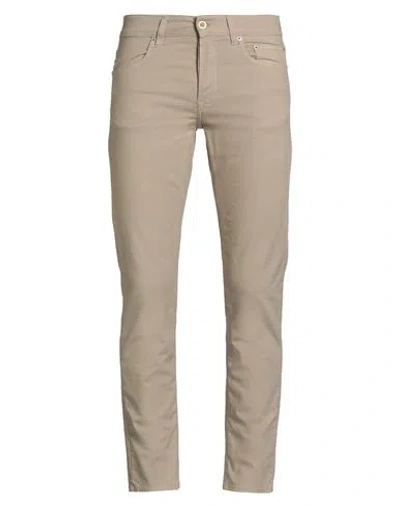 Siviglia Man Pants Beige Size 33 Cotton, Elastane In Gray