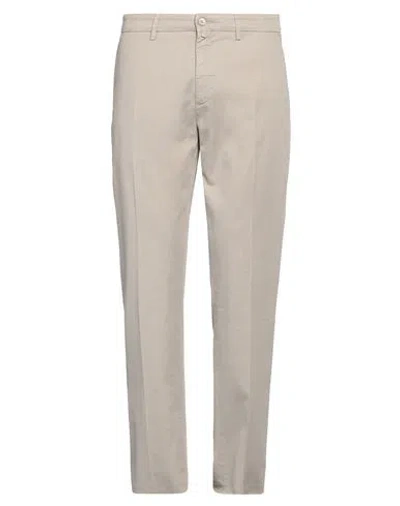 Siviglia Man Pants Beige Size 33 Cotton, Linen, Elastane