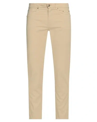 Siviglia Man Pants Beige Size 31 Cotton, Linen, Elastane