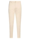 Siviglia Man Pants Beige Size 33 Cotton, Linen, Elastane In Beige