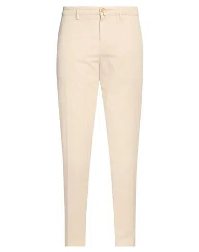 Siviglia Man Pants Beige Size 33 Cotton, Linen, Elastane