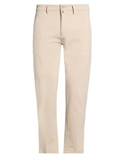 Siviglia Man Pants Beige Size 35 Cotton, Polyamide, Elastane In Pink