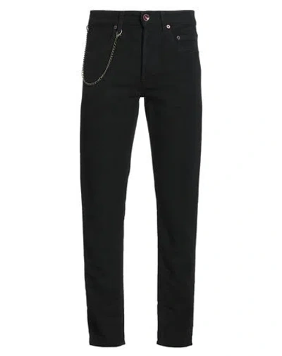 SIVIGLIA SIVIGLIA MAN PANTS BLACK SIZE 30 COTTON, LYOCELL, ELASTANE