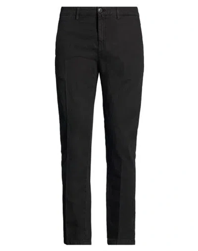 Siviglia Man Pants Black Size 35 Cotton, Linen, Tencel, Elastane