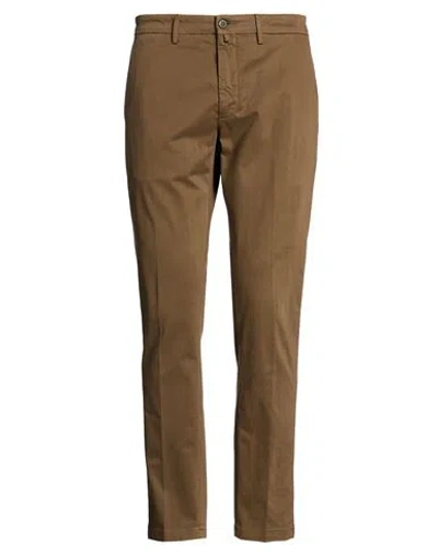 Siviglia Man Pants Brown Size 31 Modal, Cotton, Elastane