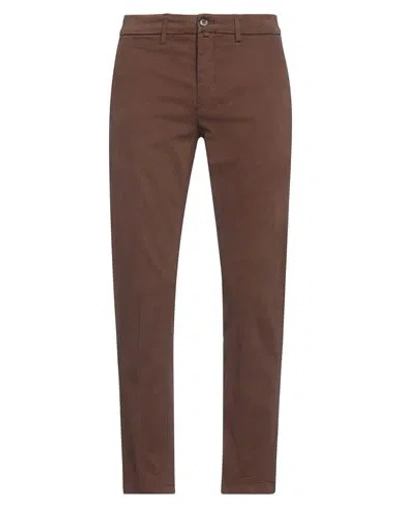 Siviglia Man Pants Brown Size 33 Modal, Cotton, Elastane