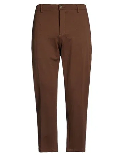 Siviglia Man Pants Brown Size 34 Viscose, Polyamide, Elastane
