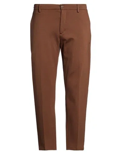 Siviglia Man Pants Brown Size 35 Viscose, Polyamide, Elastane