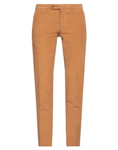 Siviglia Man Pants Camel Size 32 Cotton, Elastane In Beige