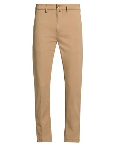 Siviglia Man Pants Camel Size 32 Cotton, Polyamide, Elastane In Brown