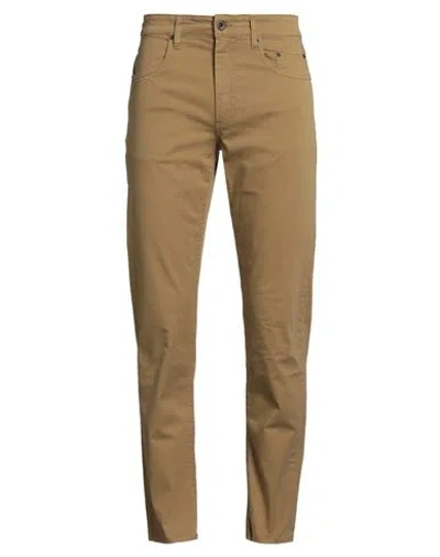 Siviglia Man Pants Camel Size 33 Cotton, Elastane In Brown