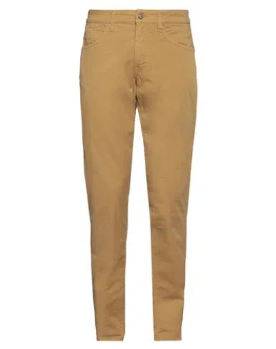 Siviglia Man Pants Camel Size 33 Cotton, Elastane In Beige