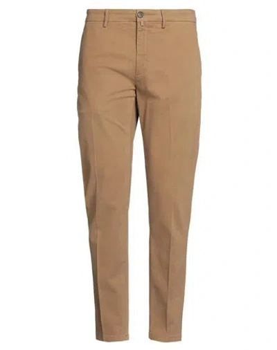 Siviglia Man Pants Camel Size 34 Modal, Cotton, Elastane