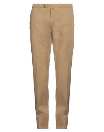 Siviglia Man Pants Camel Size 35 Cotton, Elastane In Beige