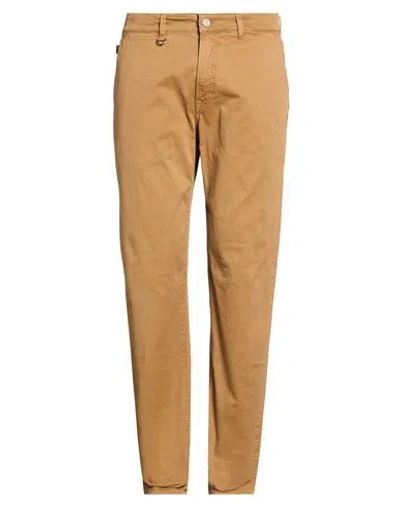 Siviglia Man Pants Camel Size 35 Cotton, Elastane In Brown