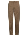 Siviglia Man Pants Camel Size 35 Cotton, Elastane In Brown