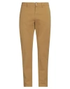 Siviglia Man Pants Camel Size 38 Cotton, Elastane In Beige