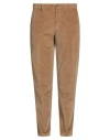 Siviglia Man Pants Camel Size 38 Organic Cotton, Modal, Elastane In Brown