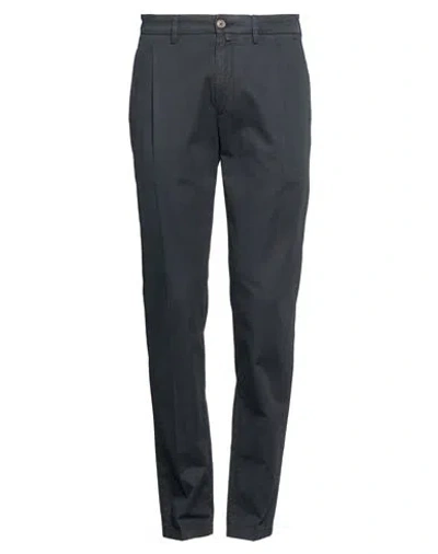 Siviglia Man Pants Charcoal Size 31 Cotton, Elastane In Blue