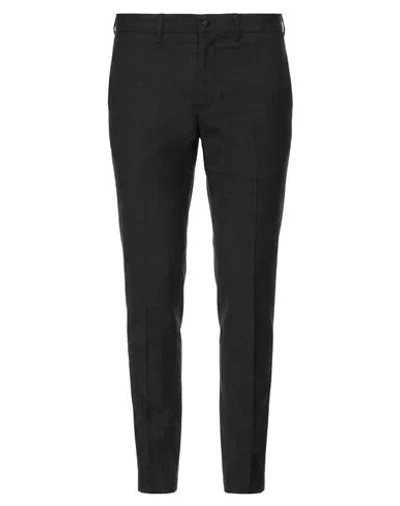 Siviglia Man Pants Charcoal Size 32 Polyester, Virgin Wool, Elastane In Black