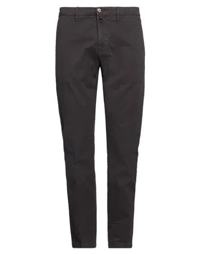 Siviglia Man Pants Charcoal Size 36 Cotton, Elastane In Multi