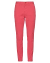 Siviglia Man Pants Coral Size 36 Cotton, Elastane In Red