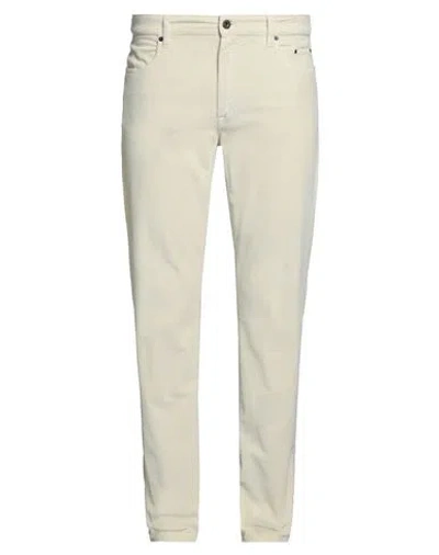 Siviglia Man Pants Cream Size 38 Organic Cotton, Modal, Elastane In White