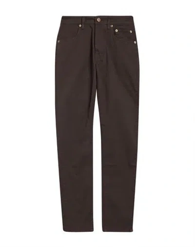 Siviglia Man Pants Dark Brown Size 28 Cotton, Elastane