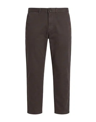 Siviglia Man Pants Dark Brown Size 30 Cotton, Elastane