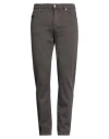 Siviglia Man Pants Dark Brown Size 30 Cotton, Elastane In Brown