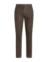 Siviglia Man Pants Dark Brown Size 33 Polyester, Cotton, Elastane In Multi