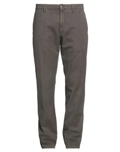 Siviglia Man Pants Dark Brown Size 40 Cotton, Polyester, Elastane