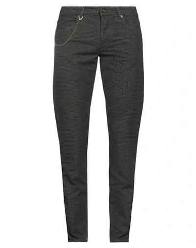 Siviglia Man Pants Dark Green Size 38 Cotton, Elastane, Polyester