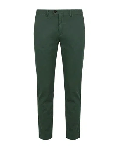 Siviglia Man Pants Green Size 34 Cotton, Elastane In Multi