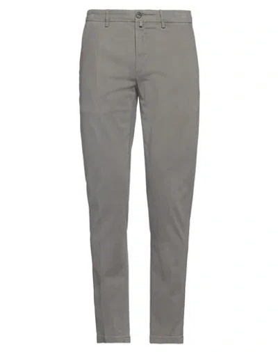 Siviglia Man Pants Grey Size 34 Modal, Cotton, Elastane