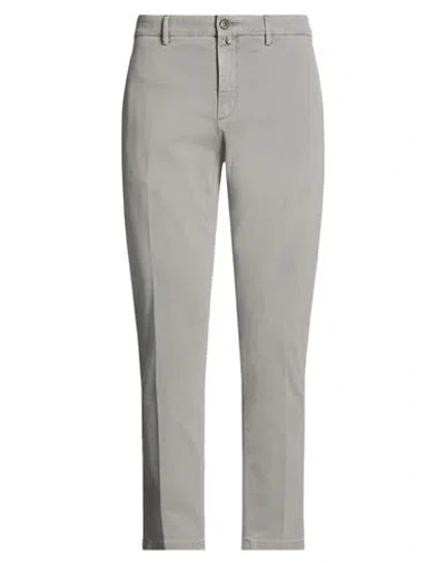 Siviglia Man Pants Grey Size 35 Cotton, Lyocell, Elastane In Gray