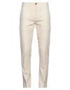Siviglia Man Pants Ivory Size 32 Cotton, Elastane