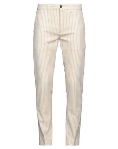 Siviglia Man Pants Ivory Size 32 Cotton, Elastane