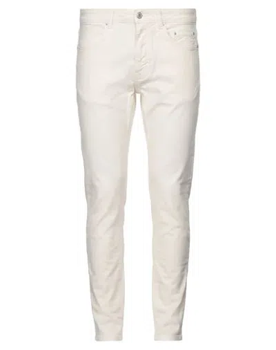 Siviglia Man Pants Ivory Size 36 Cotton, Elastane In White