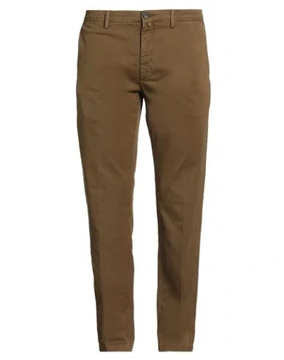 Siviglia Man Pants Khaki Size 31 Cotton, Elastane In Neutral