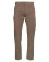 Siviglia Man Pants Khaki Size 33 Cotton, Elastane