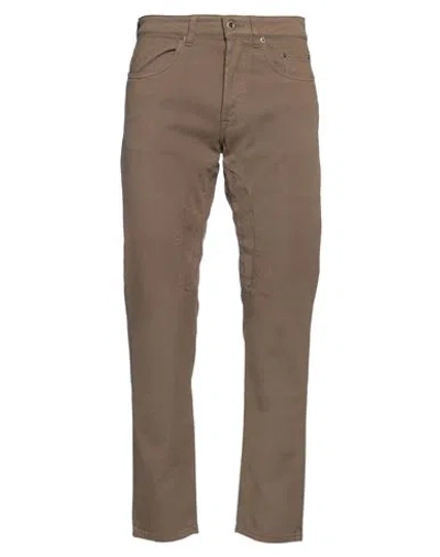 Siviglia Man Pants Khaki Size 33 Cotton, Elastane