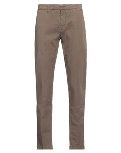 Siviglia Man Pants Khaki Size 35 Cotton, Elastane In Beige