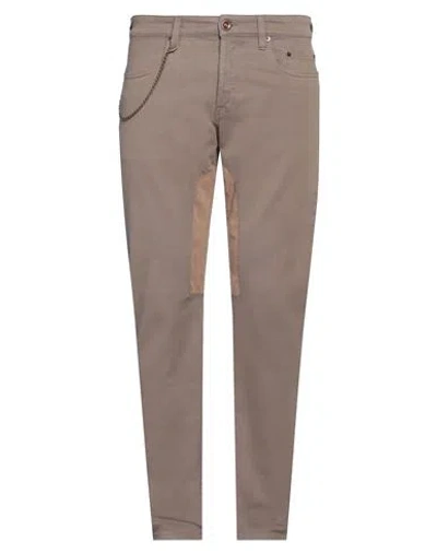 Siviglia Man Pants Khaki Size 30 Cotton, Elastane In Beige