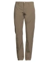 Siviglia Man Pants Khaki Size 35 Cotton, Elastane In Sand