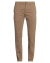 Siviglia Man Pants Light Brown Size 32 Modal, Cotton, Elastane In Animal Print