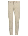 Siviglia Man Pants Light Green Size 35 Cotton, Elastane In Neutral